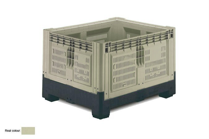 Smartbox 1200x1000x805 mm - vented - with 2 skids - 720 l 