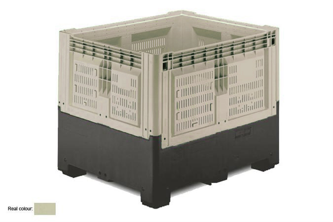 Smartbox 1000x1200x978mm - vented - with 2 skids - 905 l 