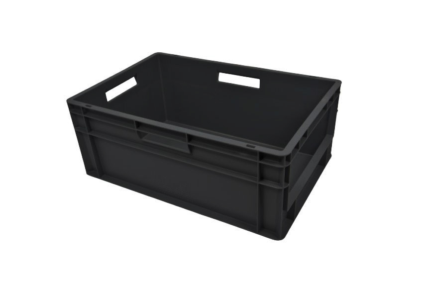 Euronorm bac de picking - ouverture frontale - fond renforcé - régénéré - 600x400x240mm 