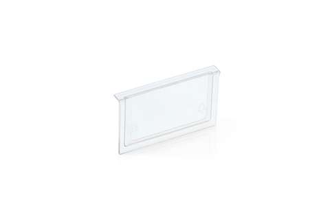 Front panel for shelf trays Blue Box - 117x90mm