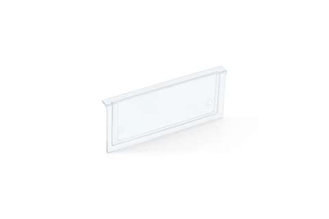 Front panel for shelf trays Blue Box - 156x90mm