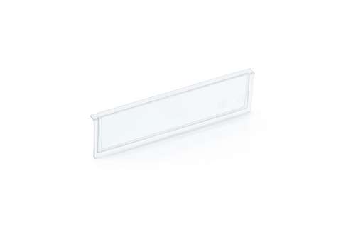 Front panel for shelf trays Blue Box - 234x90mm