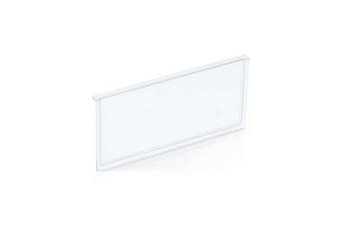 Front panel for shelf trays Blue Box - 234x140mm