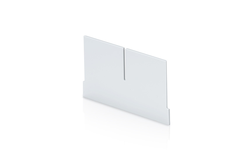 Transverse divider with cut-outs shelf tray Blue Box - 156x90mm 