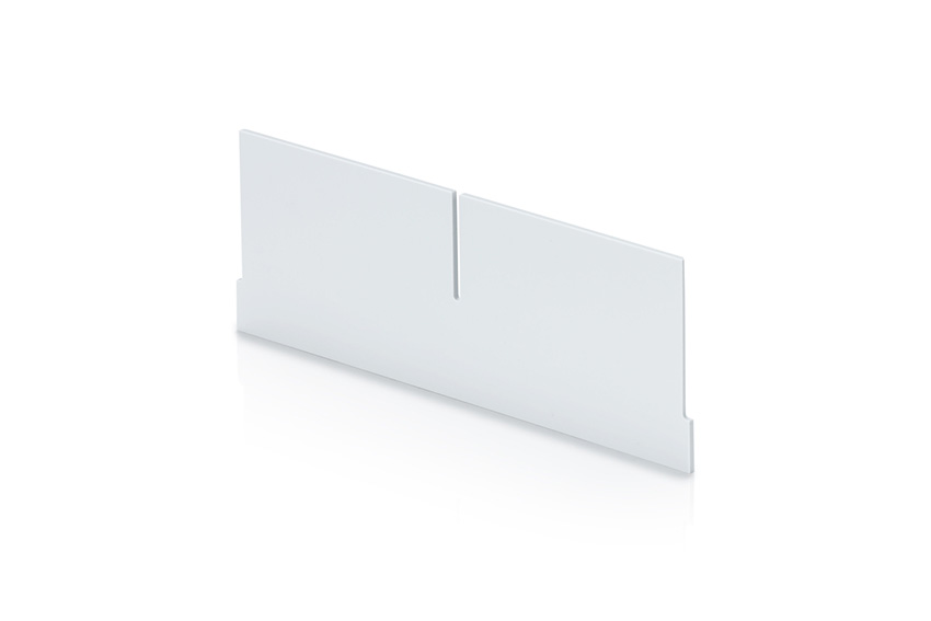 Transverse divider with cut-outs shelf tray Blue Box - 234x90mm 