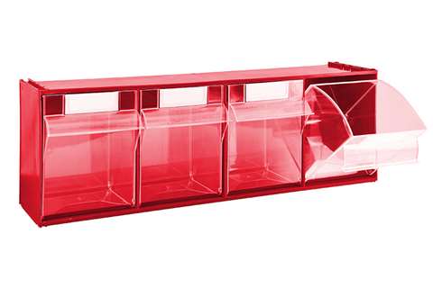 Tilting bin module 4 tilting bins - serie 7000 - 600x178x106mm