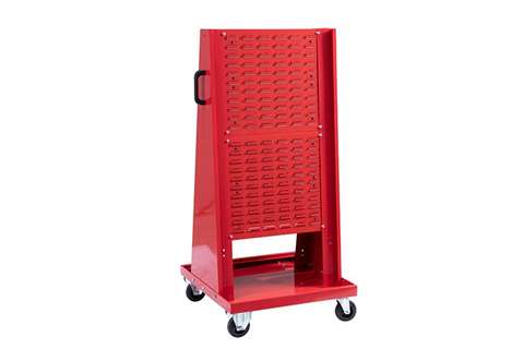 Chariot étroit double face en métal excl. Storage 2000 bacs à bec - 610x610x1300mm