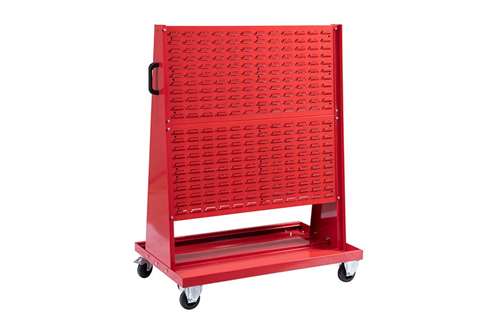 Chariot large double face métalliques excl. stockage 2000 bacs à bec - 1060x610x1300mm