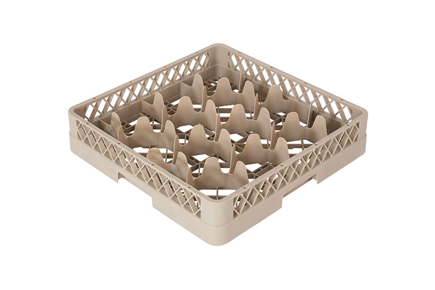 Casier à verres 12 compartiments - 500x500x100mm - Rack-Max - Ø verre: 115-125 mm 