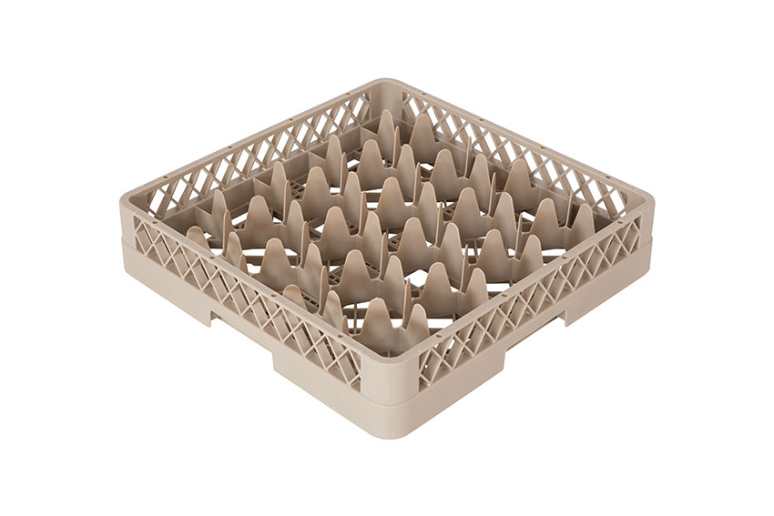 Casier à verres 20 compartiments - 500x500x100mm - Rack-Max - Ø verre: 90-100mm 