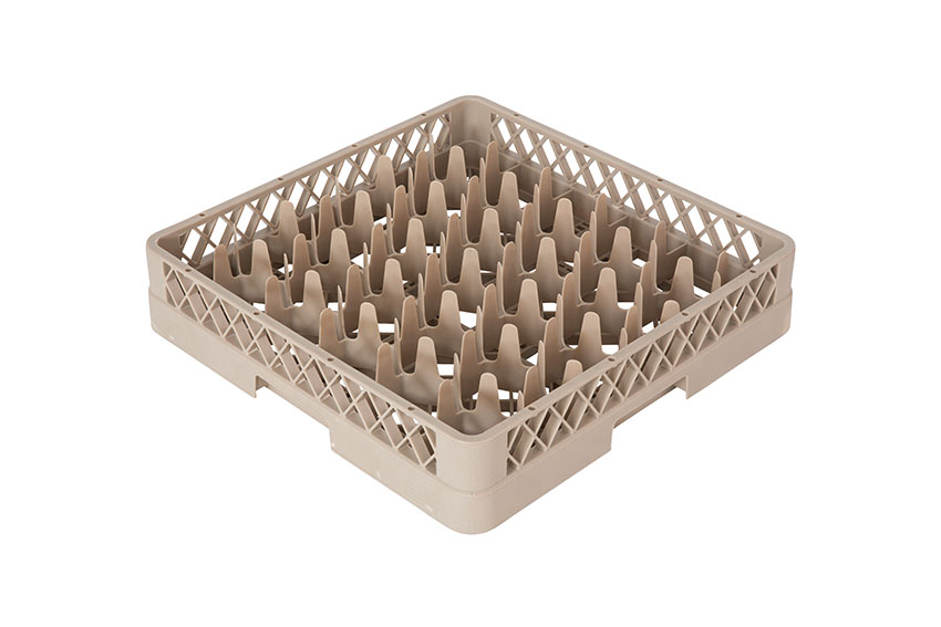 Casier à verres 30 compartiments - 500x500x100mm - Rack-Max - Ø verre: 75-81mm 