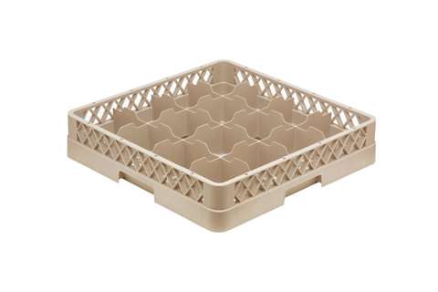 Cup rack 16 compartments of 112x112mm - 500x500x100mm