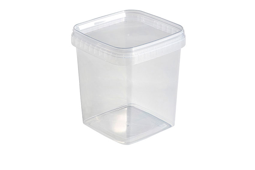 Pot 195x195mm - 5000ml - excl. lid - serie Unipak square 