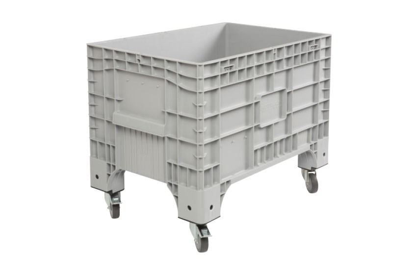 Volumebox 1040x640x790mm - 4 wheels - 2 with brakes on short side 