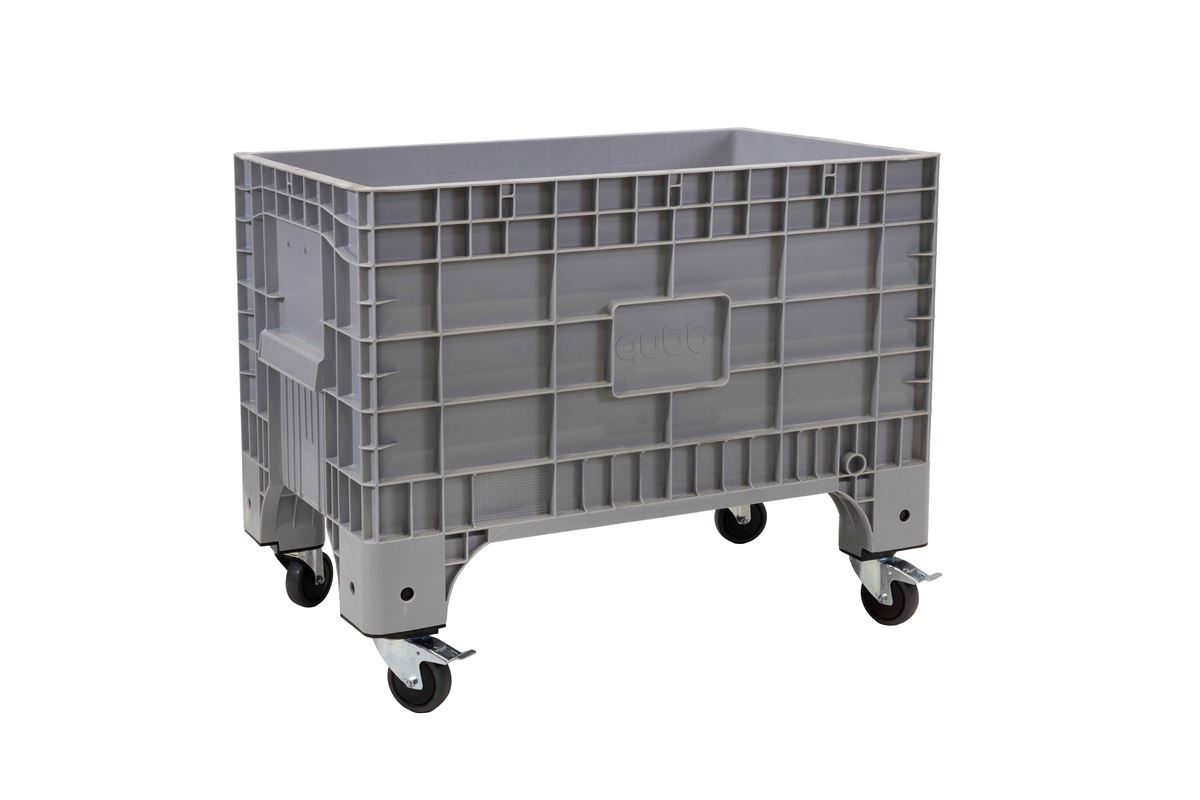 Volumebox 1040x640x790mm - 4 wheels - 2 with brakes on long side 