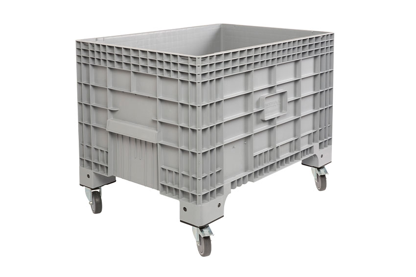 Volumebox 510l - 1200x800x918mm - 4 wheels , 2 with brake long side 