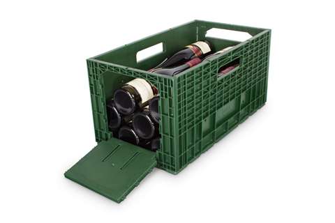 Winebox - caisse à vin pliable - pour 12 bouteilles 0.75l