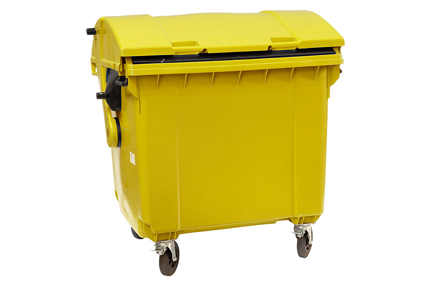 Maxi-container on 4 casters - 1100 l - coloured 
