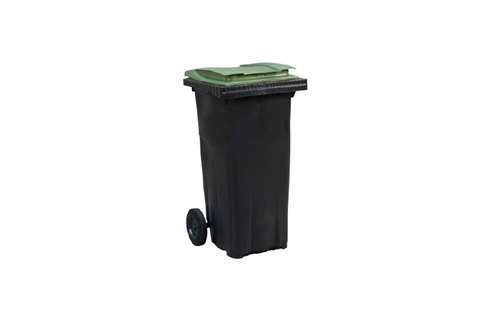 Container on wheels - 120l - with colored lid