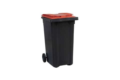 Container on wheels - 240l - with colored lid