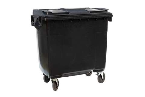 Maxi-container on 4 casters - 770l - coloured body + coloured lid