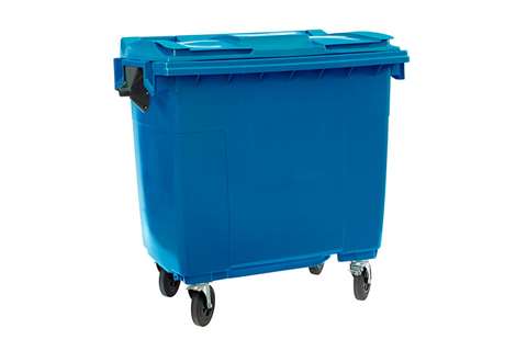Maxi-container on 4 casters - 770l - coloured body + coloured lid