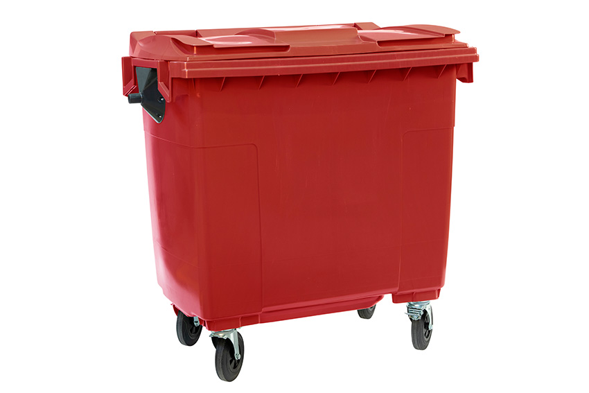 Maxi-container on 4 casters - 770l - coloured body + coloured lid 