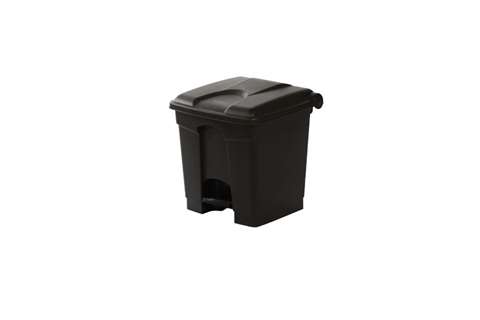 Rectangular step-on waste bin 30l - 410x398x435mm