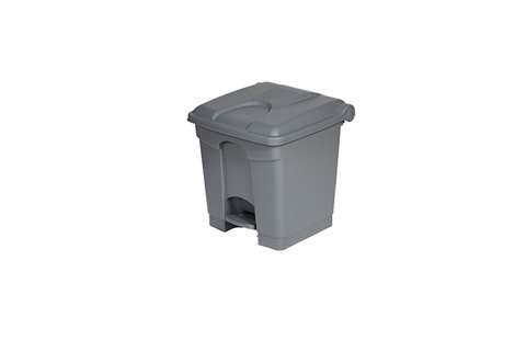 Rectangular step-on waste bin 30l - 410x398x435mm