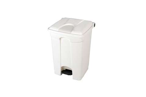 Rectangular step-on waste bin 45 l - 410x398x600mm