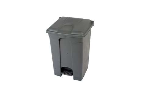 Rectangular step-on waste bin 45 l - 410x398x600mm