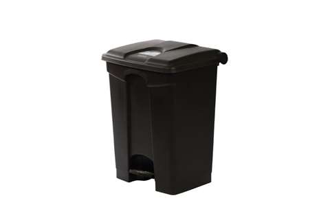 Rectangular step-on waste bin 70 l - 495x412x673mm