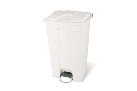 Rectangular step-on waste bin 90l - 500x412x820mm