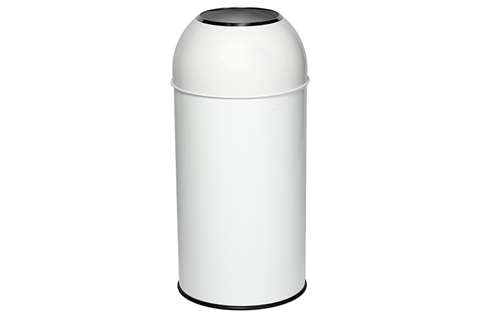 Poubelle avec ouverture - 40l - corps & ouverture acier inox