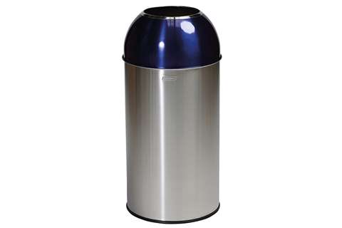 Poubelle avec ouverture - 40l - corps & ouverture acier inox