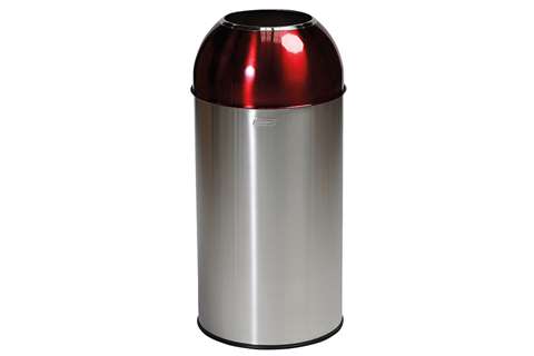 Poubelle avec ouverture - 40l - corps & ouverture acier inox