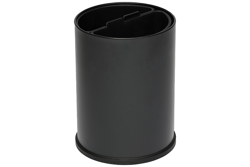 Corbeille ronde 10l - 2 compartements - insert noir 5l 